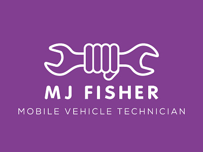 MJ Fisher Logo branding logo subtle