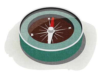 Compass artwork digital illustration
