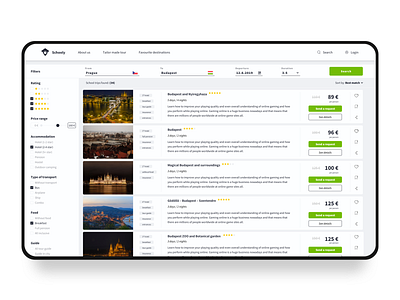 Results page app brand identity branding design filter filtering results school app search search results sketch sorting travel agency travel app traveling ux ui web deisgn webdesign