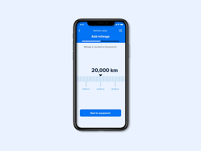 Setting up mileage of vehicle animation app app animation car cartoon design interaction animation ios iphone app iphonex minimal scan ui ux ux ui vehicle