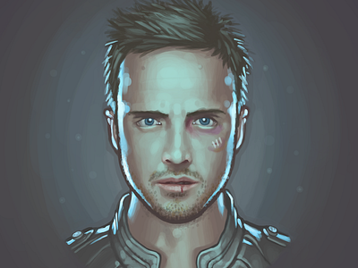 Jesse Pinkman aaron paul breaking bad fan art jesse pinkman painting portrait