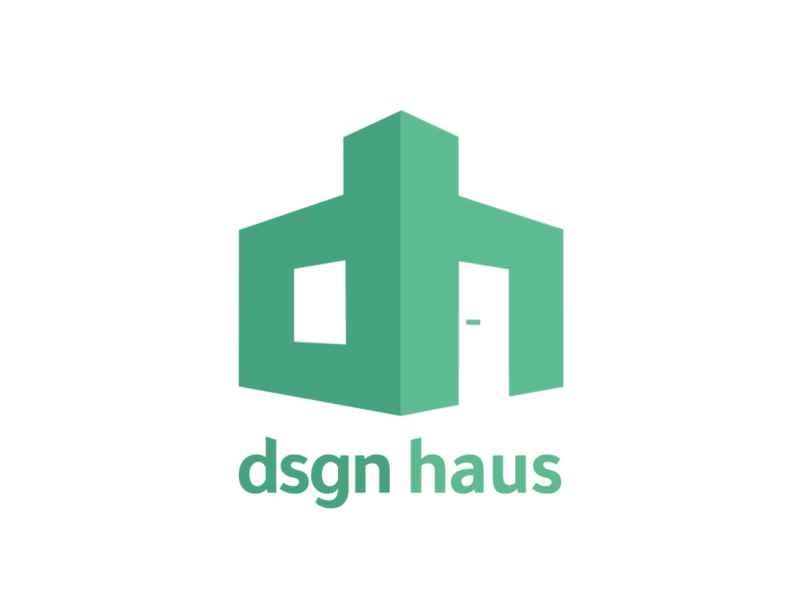 dsgn haus animation branding dsgn haus flat font haus house identity letters logo logotype