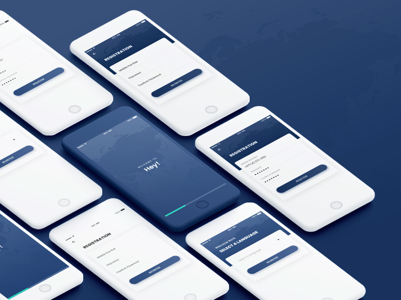 Registration UI by Ankush Sharma on Dribbble