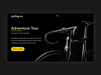 Cycling Web design interaction main screen screen screen design trend ui uiux ux web web deisgn