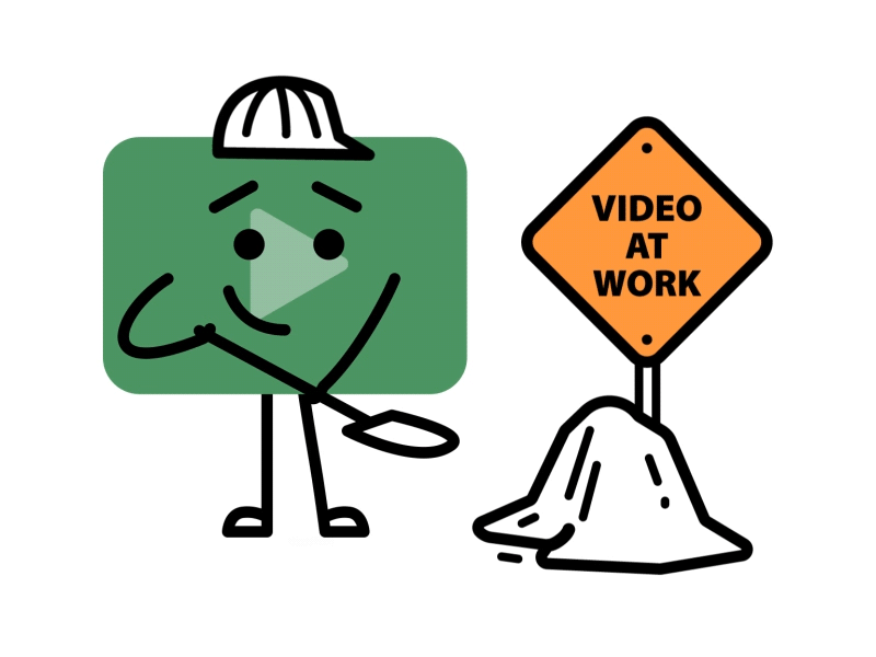 Video At Work animation construction video guy