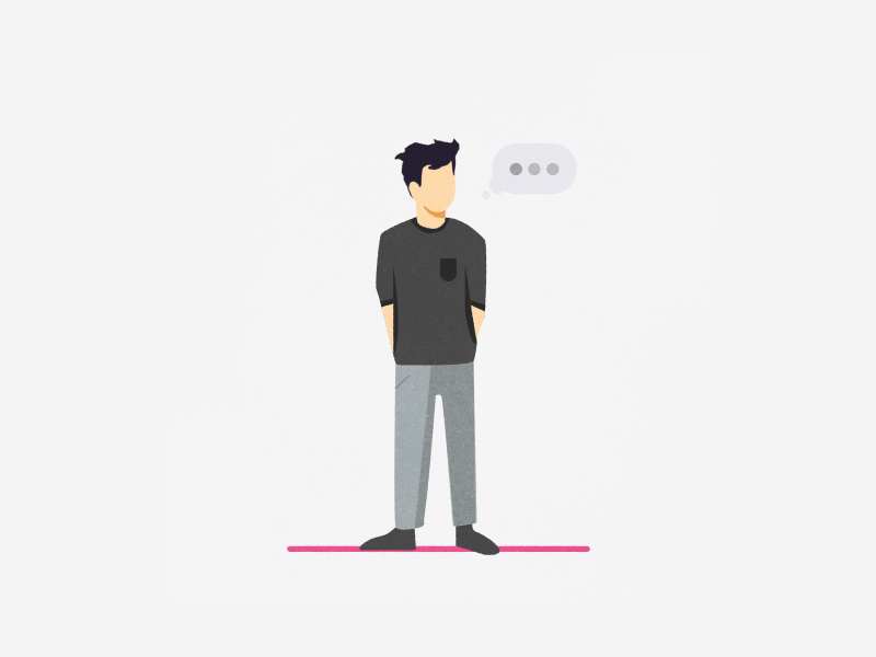 Hello Dribble! animation debut design gif hello dribble illustration ios minimal motion design uxui