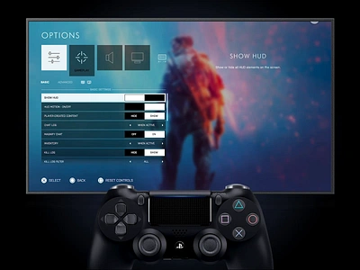 Daily UI 007 Settings - Battlefield V Game Settings Design 007 adobe xd animation battlefield daily ui dailyui design ea game game design game settings motion design playstation playstation4 ps4 settings settings ui ui ux uxui