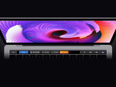 Daily UI 014 - Countdown Timer apple countdown countdown timer daily ui dailyui design designing experience design macbook pro mockup macbookpro macos minimal productivity timer touchbar ui ux uxui work working