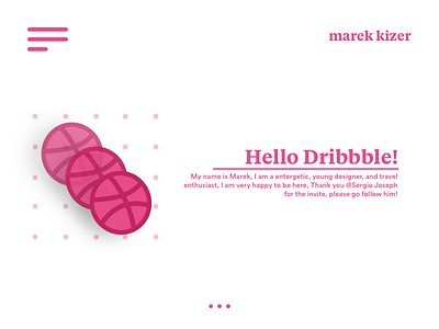 Hello Dribbble! dribbble hello