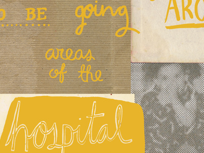 Hospitalspread collage typography