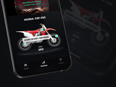 Concept Motobicycle Stages card inspiration interface minimal mobile moto ui