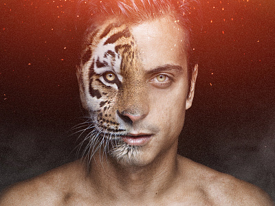 Artwork Tiger Face artwork eyes face fashion model technical tiger