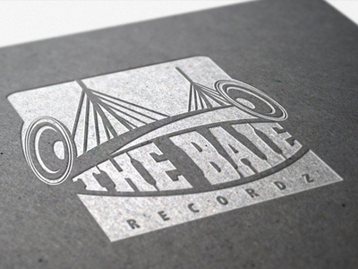 LOGO for THE BAIE RECORDZ grey logo music realistic record