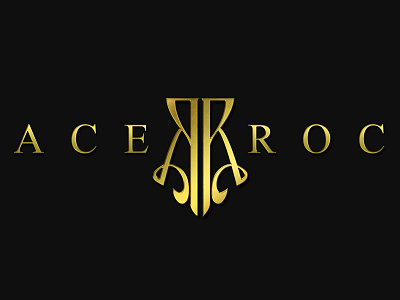 Ace Roc Logo class gold jewel logo luxury