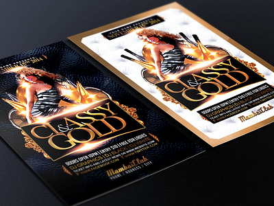 Gold & Classy Free Flyer Template elegantflyer eventflyer flyerdesign flyerpsd flyertemplate free freebies freeflyer goldflyer loungeflyer nightclubflyer richflyer