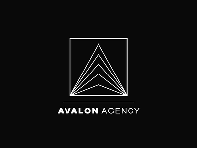 Avalon Agency Logo agency avalon black branding illustrator investor lines logo logo design logo inspiration logos logotype minimal modern mountain pyramid triangle vector wg visualarts white