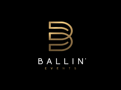Logo design for BALLIN' Event bling blue branding classy designer event events gfx gold graphisme graphiste illustrator inspiration logo logo design logodesign logos vector vip wgvisualarts