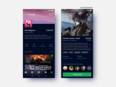 Steam Mobile Redesign Concept