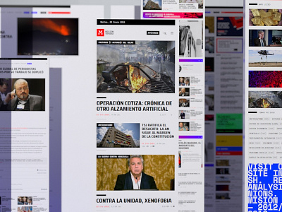 MV website Redesign black and red design news responsive ui ui ux venezuela website