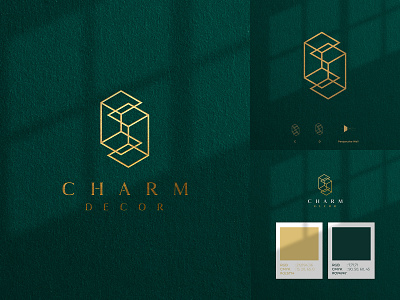 CHARM DECOR Logo abstract brand design branding branding design charm decor logo designyeyan logo logo branding logodesign logoinspiration logos logotype minimalist myanmar myanmarlogo simple logo yeyan