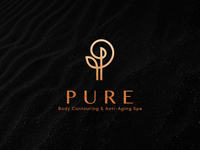 Pure Logo branding deisgnyeyan dribbble illustration logo logodaily logodesign logoinspiration logoinspirations luxurylogo minimalism minimalist myanmar purelogo purple yeyan