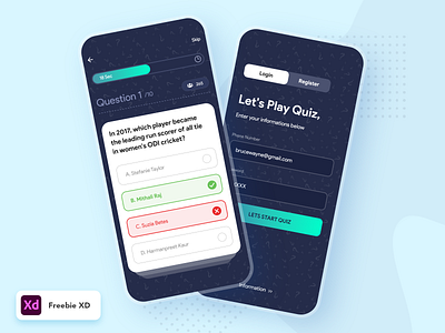 Quiz App UI - Freebie
