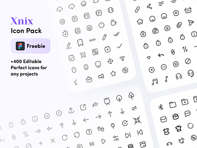 Xnix Icon pack - Freebie app ui design designer ecommerce free free icon freebie icon icon kit icons linear icons rounded icon stroke icon ui ui design ui kit ui ux ux