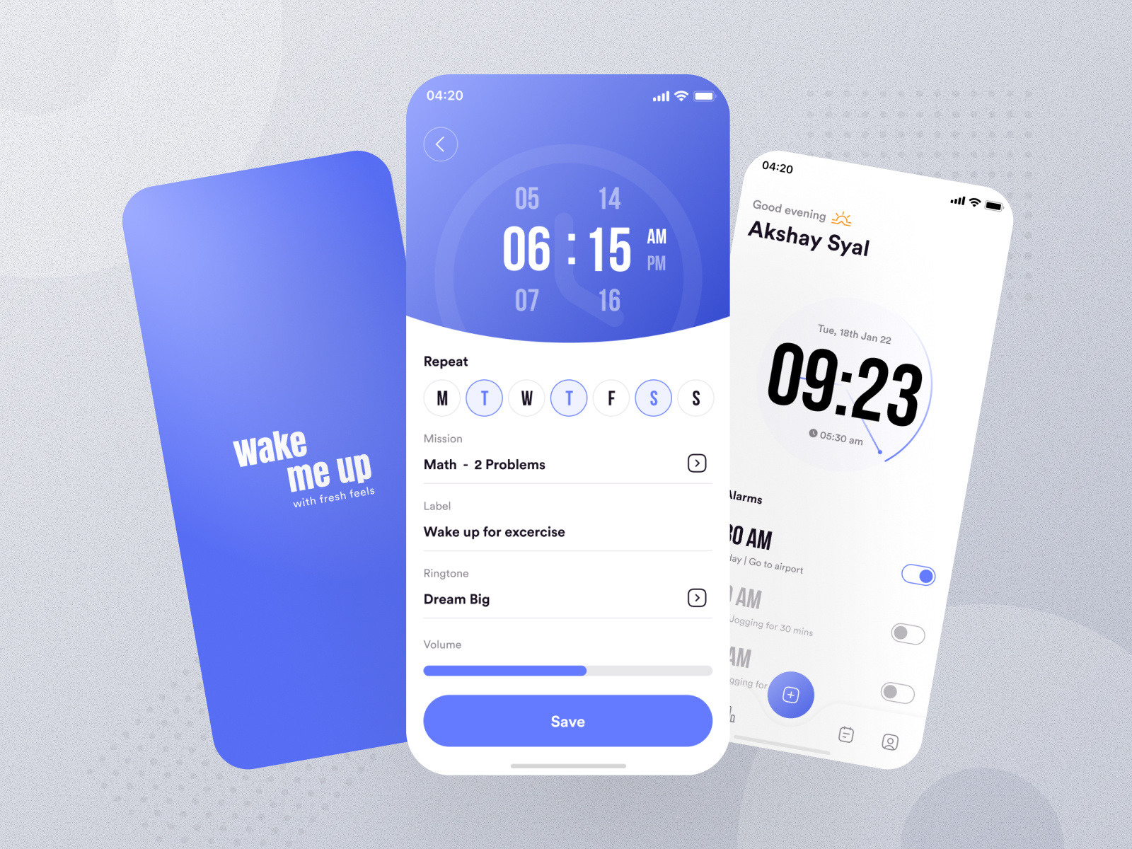 Smart Alarm App Concept by Akshay Syal on Dribbble
