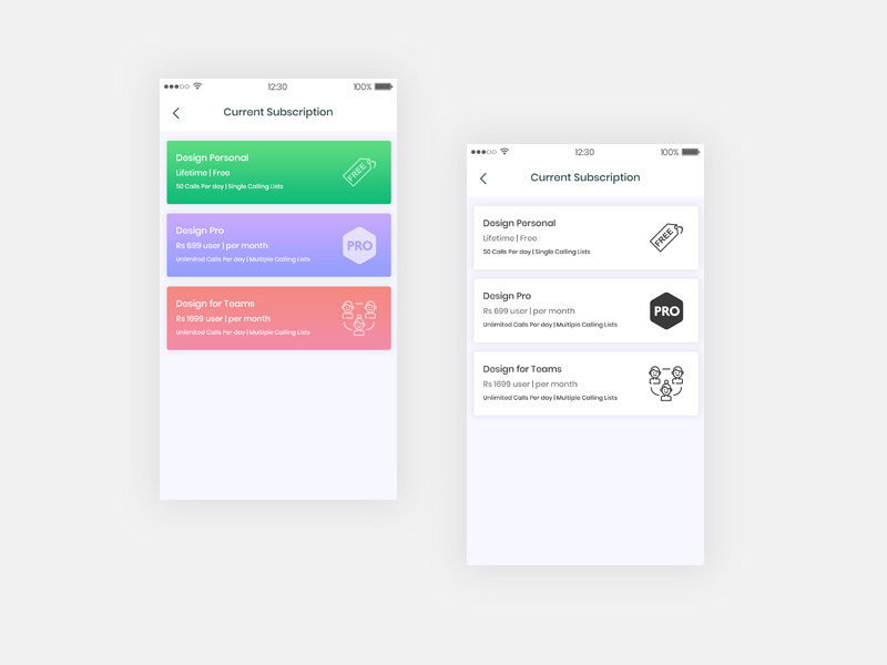 Pricing Ui