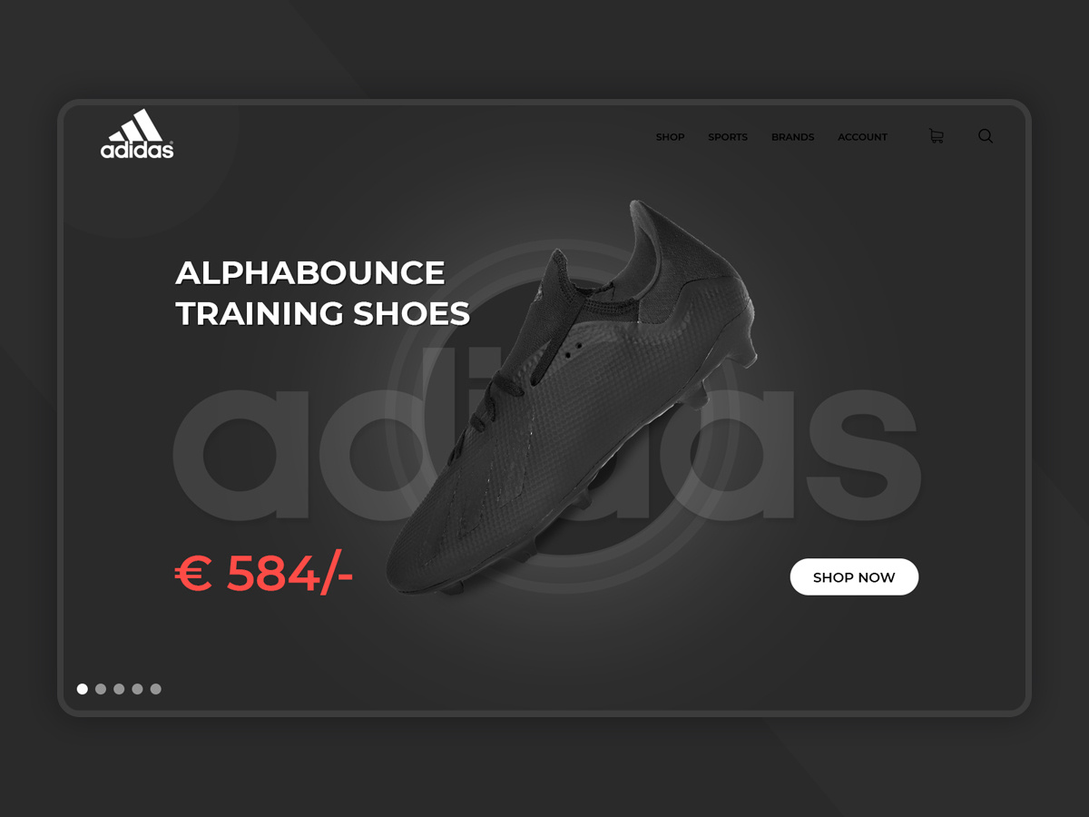 Adidas Store Redesign UI by Akshay Syal on Dribbble