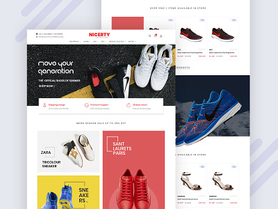 Nicerty Shoes Ecommerce