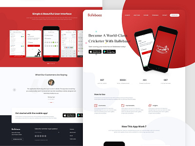 Ballebaaz clean design clean ui designer desktop homepage landing design landing page ui design ui designer webdesign website website concept website design