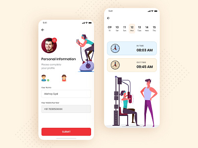 Gym Fitness UI