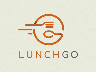 Lunch Go app food logoapp logotype ui ux
