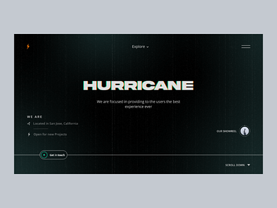 HURRICANE - Website Concept