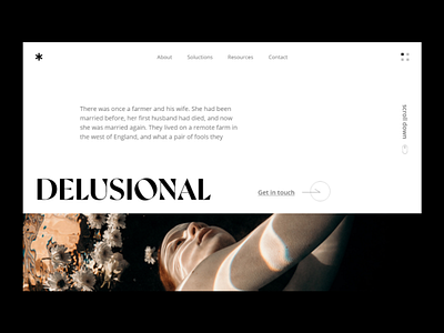 DELUSIONAL - Website Concept