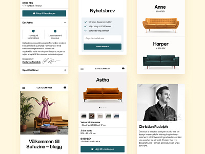 Sofa Company — Redesign Concept app clean design furniture minimalist mobile sofa typography ui ux