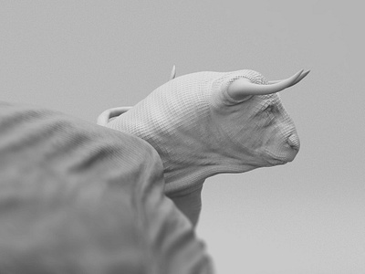 Bull of Minos 3d aesthetic after effects animal animation art bull cinema 4d clean color creative design illustration motiongraphics photoshop sculpture zbrush