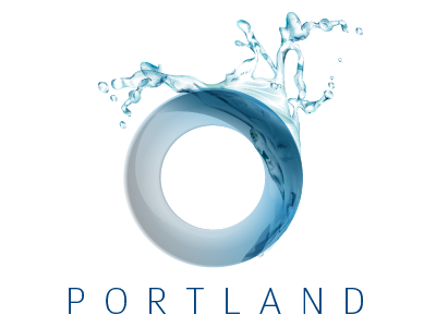Portland Group circle logo vector water