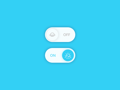 On / Off Toggle app button color colour design icons mobile off on switch toggle ui