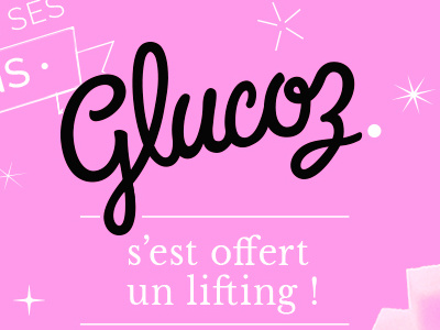 Some slides & Backgrounds for New Glucoz Website & socials design glucoz illustration pink slide twitter vimeo youtube