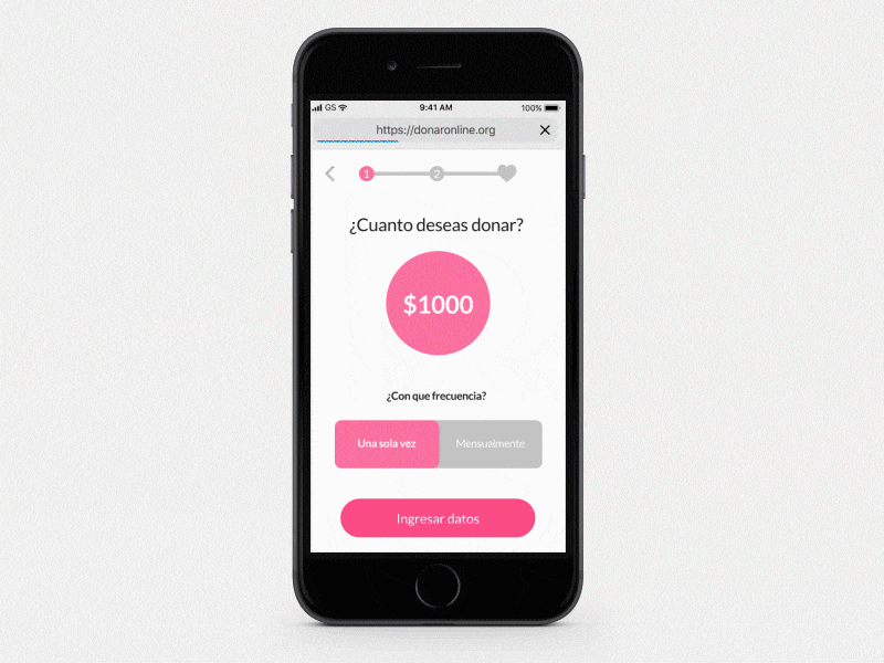 Donations form - Case Study - Redesign