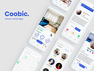 House rental app for Android android app app concept case study clean departments home house interaction material design 2 roboto roommate screens ux ui design