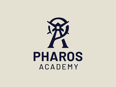 Pharos Academy - Identity & Branding brand strategy branding graphic design lighthouse logo mascot monogram new york rebrand reno school branding seagull