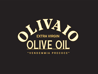 Olivaio - Typography and Packaging bottle design packaging typography vector