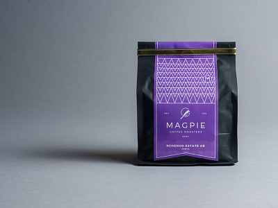 Magpie Coffee Roasters - Winter Packaging bird branding coffee label nevada packaging reno roaster san francisco silicon valley