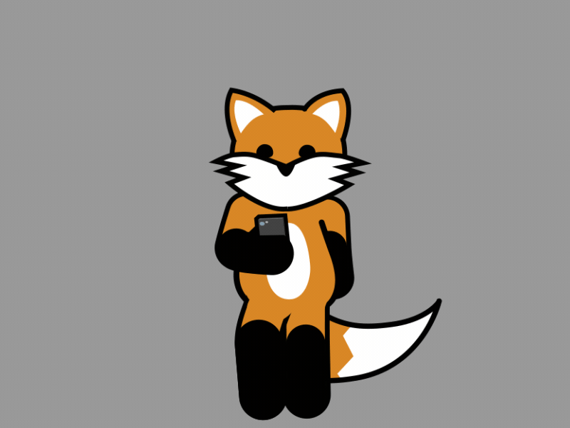 The Fox 2danimation animated animation animations app dab dabbing design fox foxy illustration lottie vector