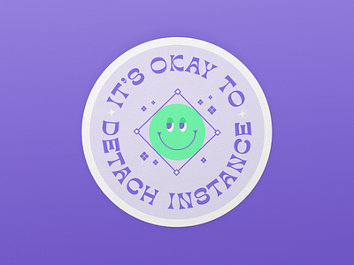 Figma Sticker: It's okay to detach instance design system figma product design sticker design ui design ux design