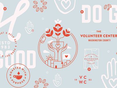 Do Good branding campaign coffee shop design do good illustration norwester volunteer