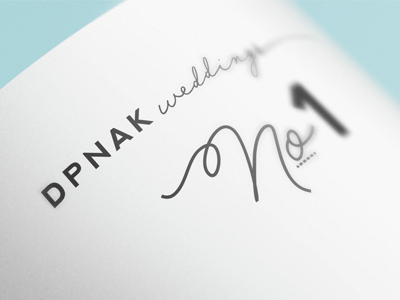 DPNAK Logo and Layout branding business design hand lettering layout logo start up wedding planner